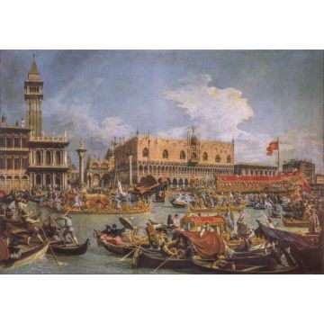 Clementoni: Museum Collection, Canaletto: A Bucentaur visszatérése a mólóhoz a mennybemenetel napján - 1000 darabos puzzle - . kép