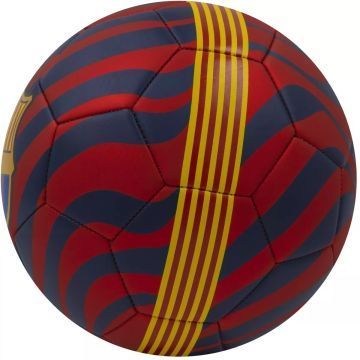 FC Barcelona: Hvirvlende fodbold, rød - størrelse 5 - .billede