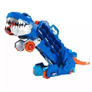 Hot Wheels City: Átalakítható Ultimate Autószállító T-Rex játékszett CSOMAGOLÁSSÉRÜLT - . kép