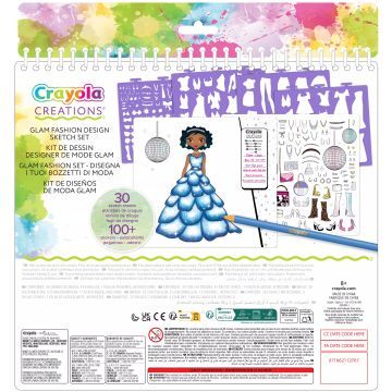 Crayola Creations: Glam modeontwerp set met stickers - .afbeelding