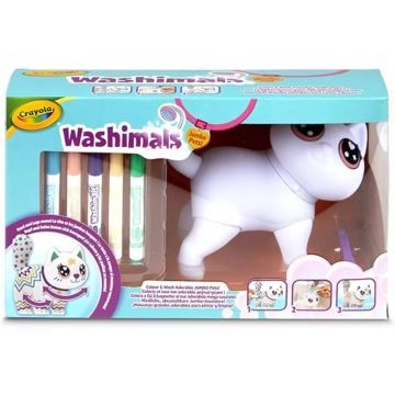 Crayola Washimals: Színezhető és kimosható óriás cica figura - 15 cm - . kép