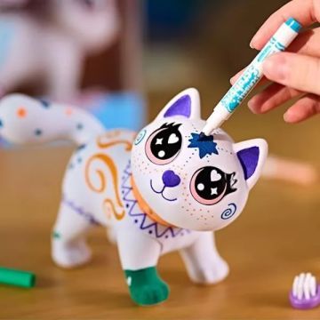 Crayola Washimals: Színezhető és kimosható óriás cica figura - 15 cm - . kép