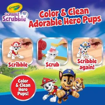 Crayola Washimals: Kiszínezhető és mosható Mancs őrjárat figurák ajándékszett - 5 db figurával - . kép
