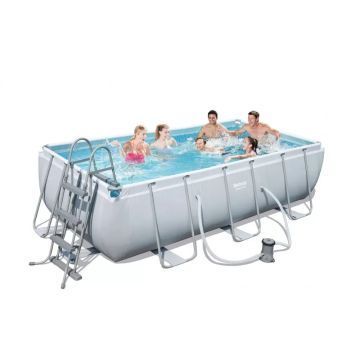 Bestway: Capri Power Steel szögletes fémvázas medence szett - 404 x 201 x 100 cm - . kép