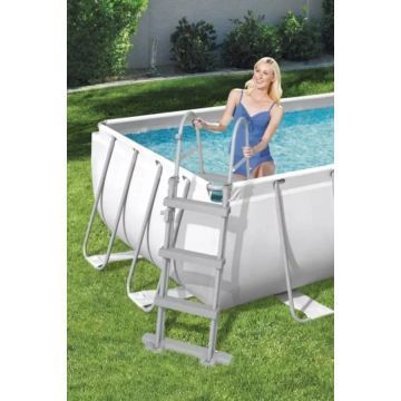 Bestway: Capri Power Steel szögletes fémvázas medence szett - 404 x 201 x 100 cm - . kép
