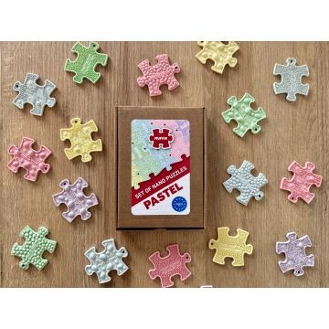 Muffik: Senzorická nano puzzle podložka - pastel, 20 kusů - .obrázek