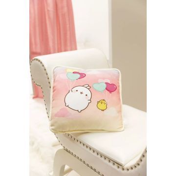Nici: Almofada de pelúcia Molang, o coelho - 30 x 30 cm - .Imagem