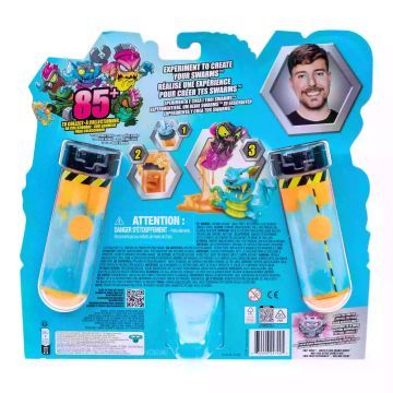 Mr. Beast: Lab Swarms Grande Laboratório de Monstros, 2ª série - 12 peças - .Imagem