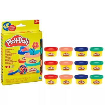 Play-Doh: Mini massas de modelar - pacote com 12 - .Imagem
