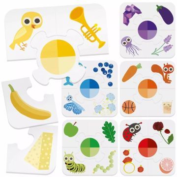Headu: Puzzle educativo Montessori - forme e colori - .immagine