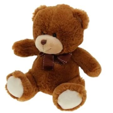 Ülő maci plüssfigura, 20 cm - többféle - . kép