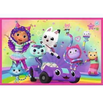Trefl: Gabby i jej koty - puzzle z 2x24 elementami - .zdjęcie 