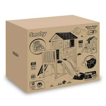 Smoby Life: Casa de juegos con tobogán acuático - .imagen