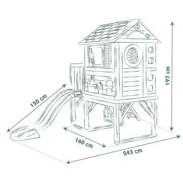 Smoby Life: Casetta da gioco con scivolo d'acqua - .immagine