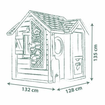 Smoby Life: Sodo namelis su gėlynu - .vaizdas