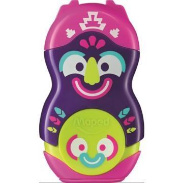 Maped: Fancy: 2 em 1 apontador e borracha, um furo - variados - .Imagem