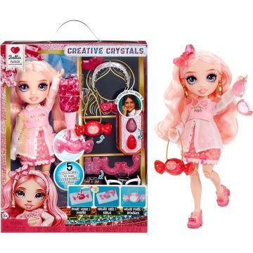 Rainbow High: Creative Crystals divatbaba csináld magad! kristály kiegészítőkkel - Bella - . kép
