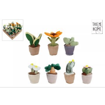 Kwiat z pluszu - 12 - 17 cm, różne - .zdjęcie 