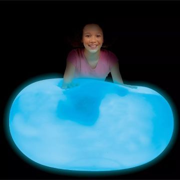 Super Wubble bal die licht geeft - 75 cm, blauw - .afbeelding