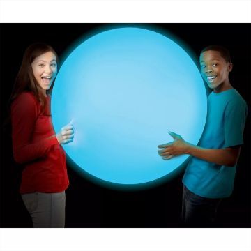 Super Wubble Bola Mágica Brilhante no Escuro - 75 cm, azul - .Imagem