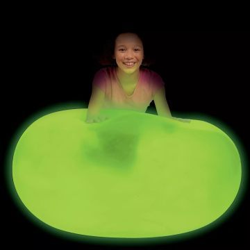 Super Wubble Csodálatos bubi labda, sötétben világító - 75 cm, zöld - . kép