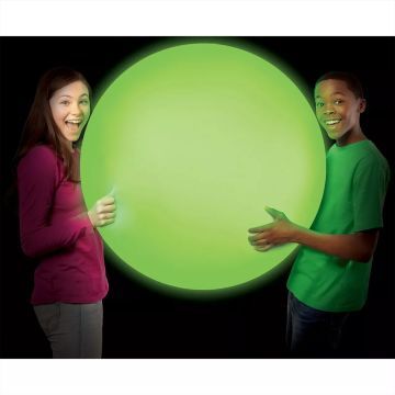 Super Wubble Csodálatos bubi labda, sötétben világító - 75 cm, zöld - . kép