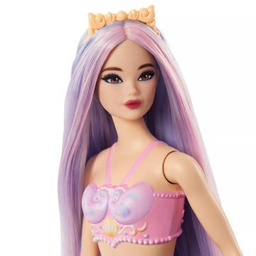 Barbie: Mesebeli sellő baba - lila - . kép