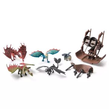 Cómo entrenar a tu dragón - juego de figuras - 6 piezas - .imagen