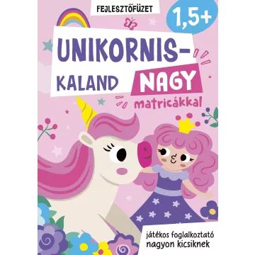 Avventura di unicorni: libro da colorare con adesivi - in ungherese