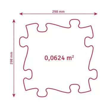 Muffik: Szenzoros ortopédiai szőnyeg szett - Szivárvány, 8 db-os - . kép
