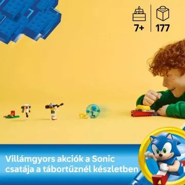 LEGO® Sonic The Hedgehog Sonic csatája a tábortűznél 77001 CSOMAGOLÁSSÉRÜLT - . kép