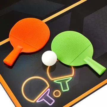 Conjunto de mesa de pingue-pongue iluminada - .Imagem