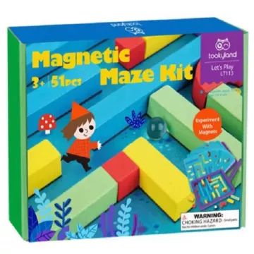 Tooky Toy: Mágneses golyóvezető labirintus puzzle játék - . kép
