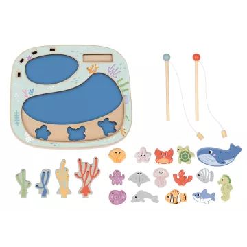Tooky Toy: Jeu de pêche en bois - .image
