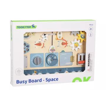 Tooky Toy: Fa foglalkoztató tábla - Űr - . kép
