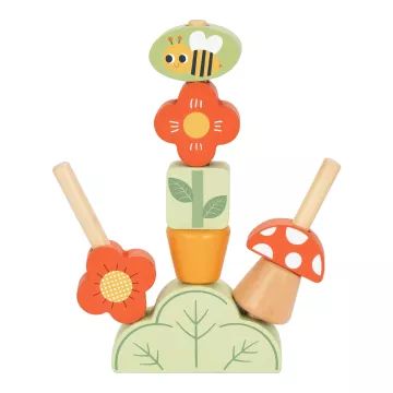 Tooky Toy: Jardim de Flores 5 em 1 caixa de jogos com jogos de lógica e habilidade - .Imagem