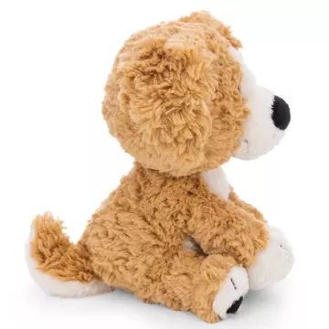 Nici: Плюшено кученце, седящо - кафяво, 25 см - . изображение