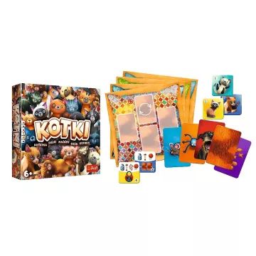 Trefl: Cicák társasjáték CSOMAGOLÁSSÉRÜLT - . kép