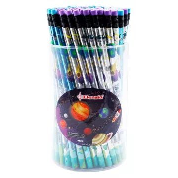 Bensia: Űr mintás grafitceruza - radíros, többféle - . kép