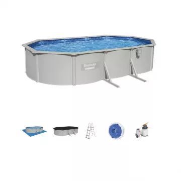 Bestway: Hydrium Prémium Set, szögletes medence homokszűrővel - 610 x 366 x 122 cm - . kép