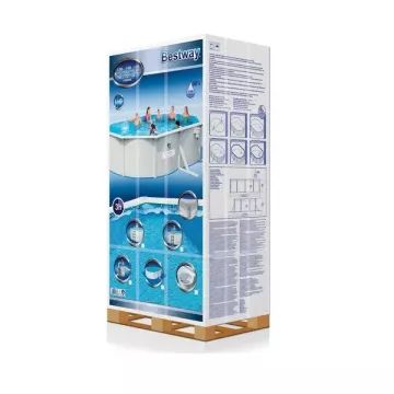Bestway: Set Premium Hydrium piscină dreptunghiulară cu filtru de nisip - 500 x 366 x 122 cm - .foto