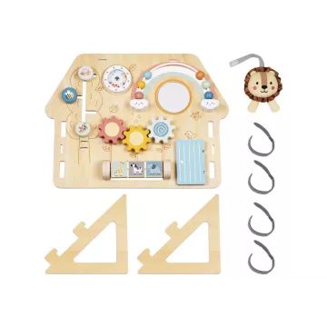 Tooky Toys: Placă senzorială din lemn cu leu - .foto
