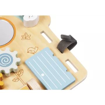 Tooky Toys: Aktivitetsbræt i træ med løve - .billede