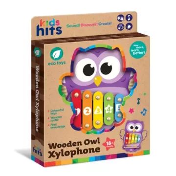 Kids Hits: xilofono a forma di gufo - legno - .immagine