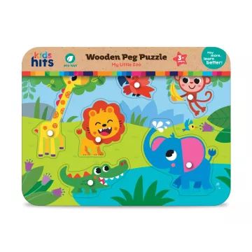 Detské hity: Drevená vkladačka - Moja malá ZOO - .Obrázok