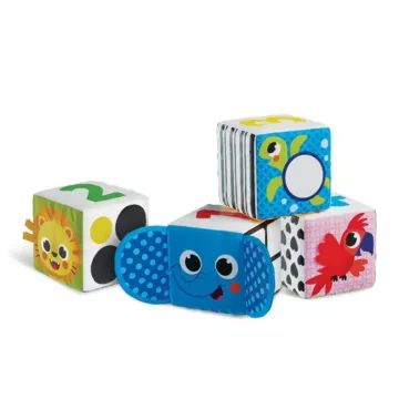 Kids Hits: Puha foglalkoztató kocka babáknak - Állatkert - . kép