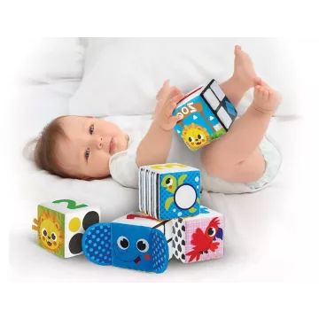 Kids Hits: Puha foglalkoztató kocka babáknak - Állatkert - . kép