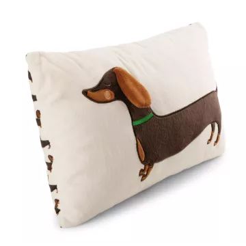 Nici: Cojín de peluche salchicha - 43 x 25 cm - .imagen