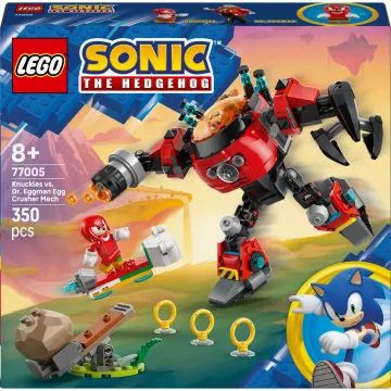 LEGO® Sonic ezis Knuckles cīņa ar Dr. Eggman Olšūnu Drupinātāju 77005 - .attēls