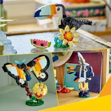 LEGO® Creator 3em1 Animais Selvagens: Tucano Tropical 31173 - .Imagem